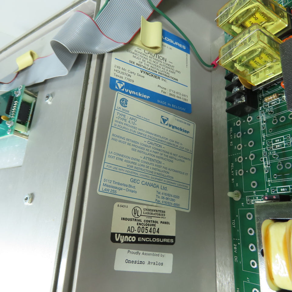 Inventron 9140-4MA-X-X-2CR Programmable Control System W/ Circuit Board
