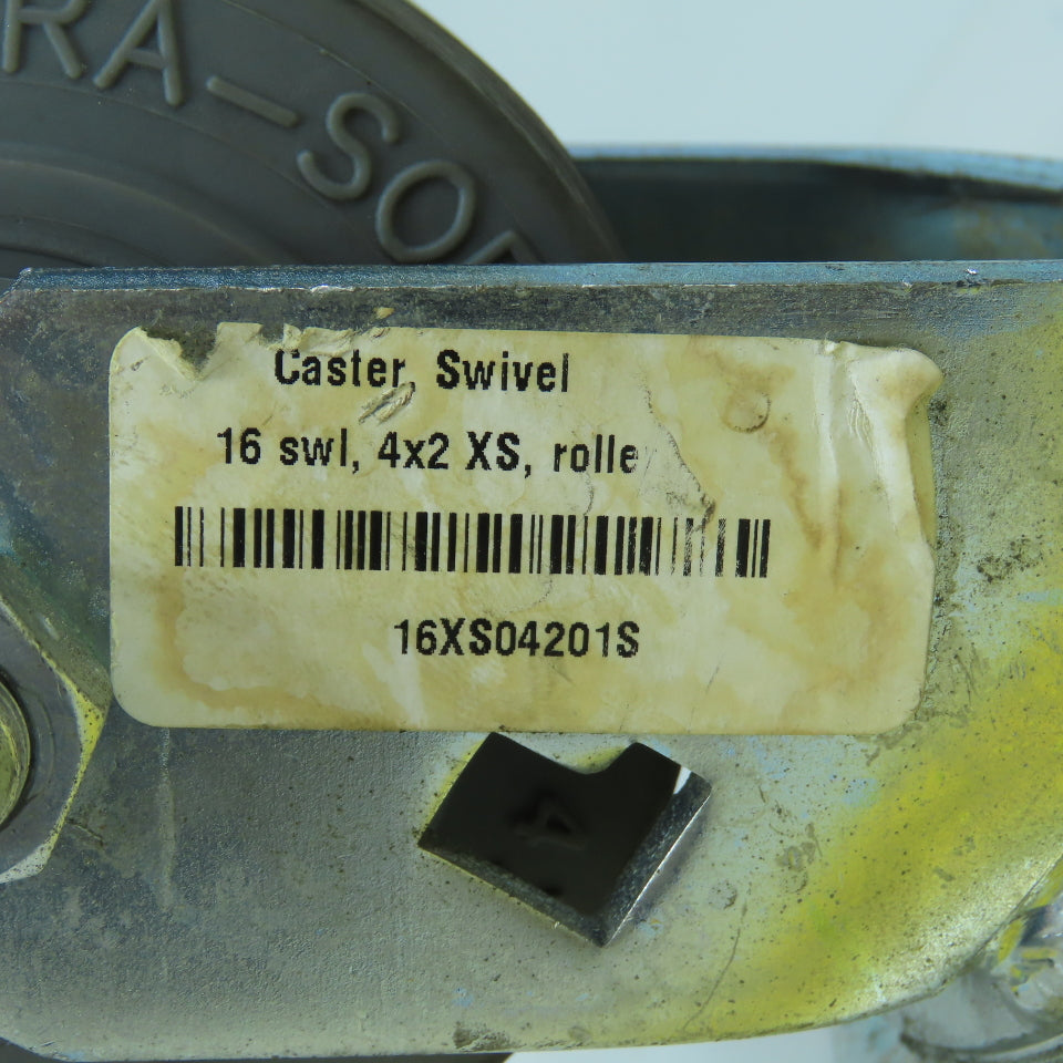 Albion 16XS04201S Xtra-Soft 4x2 Swivel Casters W/ Top Plate 4-1/2" x 4" Lot Of 4