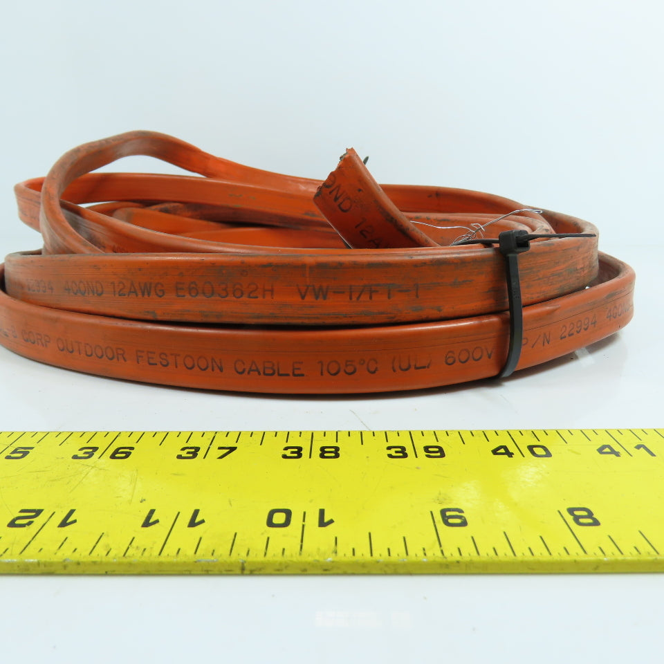 Insul-8 22994 25' L Outdoor Festoon Cable 4-Conductor 12AWG 600V E60362H