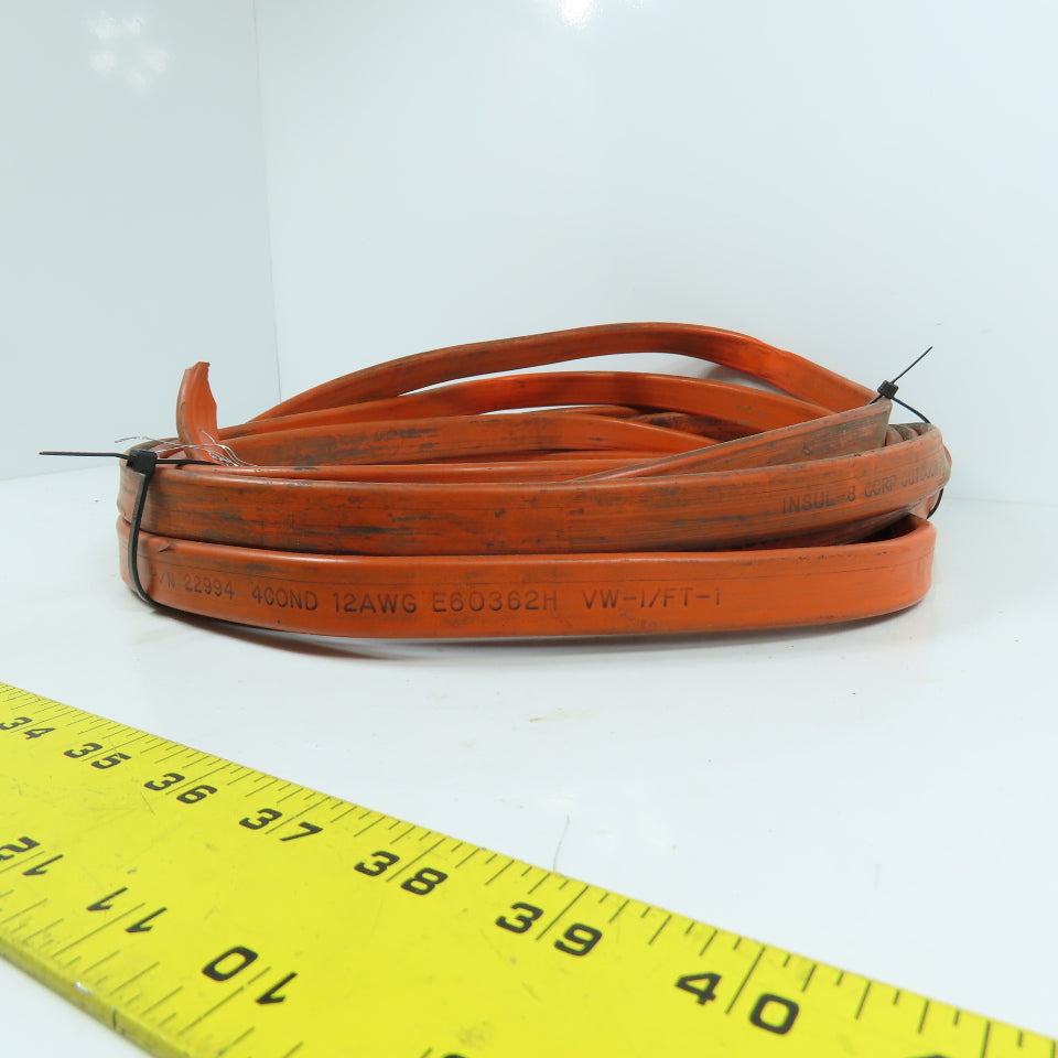 Insul-8 22994 25' L Outdoor Festoon Cable 4-Conductor 12AWG 600V E60362H