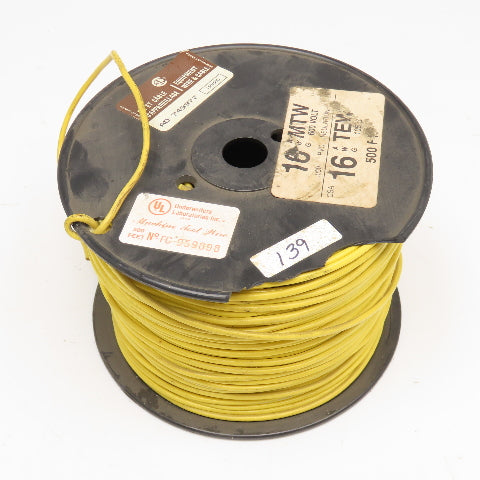 Excel 16AWG 600V Yellow Class K PVC Jacket Cable 500'