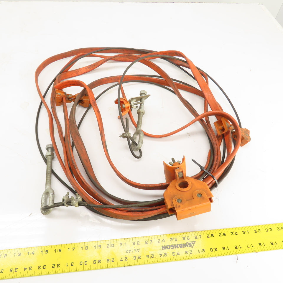 Insul-8 22994 18' OAL Festoon Cable Carrier Travel System Kit 4-Cond 12AWG 600V