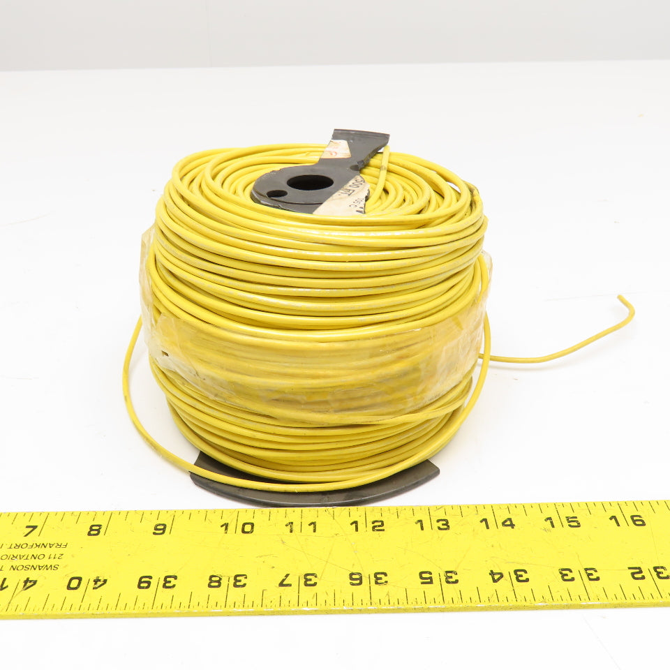 16AWG 600V Yellow Class K PVC Jacket Cable 500' Broken Spool