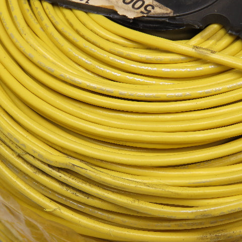16AWG 600V Yellow Class K PVC Jacket Cable 500' Broken Spool