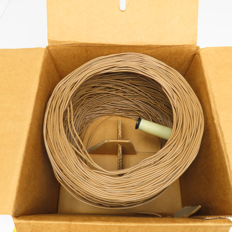 Coleman Cable 962484633 24/4 24AWG 4 Strand CMX Station Wire Beige Approx. 500'