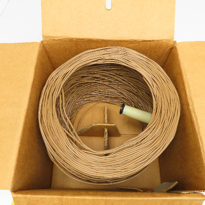Coleman Cable 962484633 24/4 24AWG 4 Strand CMX Station Wire Beige Approx. 500'