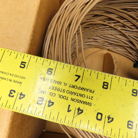Coleman Cable 962484633 24/4 24AWG 4 Strand CMX Station Wire Beige Approx. 500'