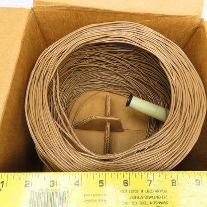Coleman Cable 962484633 24/4 24AWG 4 Strand CMX Station Wire Beige Approx. 500'