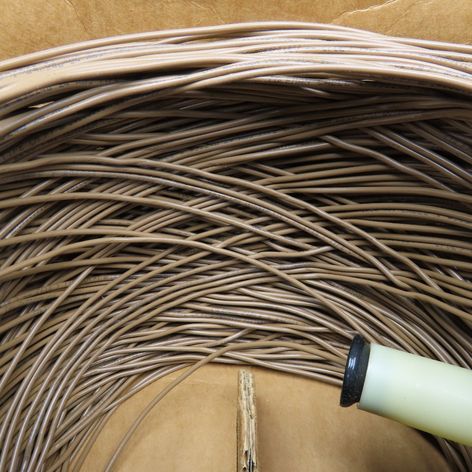 Coleman Cable 962484633 24/4 24AWG 4 Strand CMX Station Wire Beige Approx. 500'