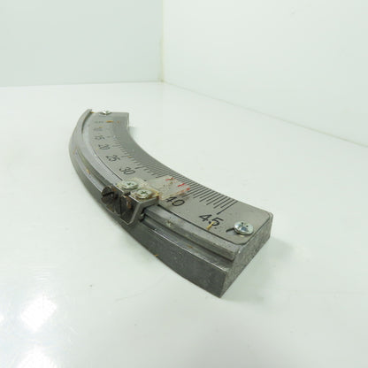 Powermatic 2000 Table Saw Tilt Angle Gage Measure Plate