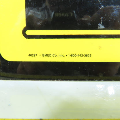 EMED 14" H x 10" W Caution Chemical Storage Area Vinyl Safety Sign Lot Of 2