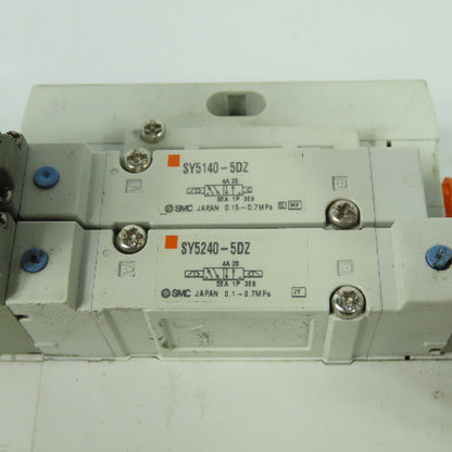 SMC SY5140-5DZ 2 Pneumatic Solenoid Valve Manifold 0.7MPa 24VDC SS5Y5-45-03D-N7