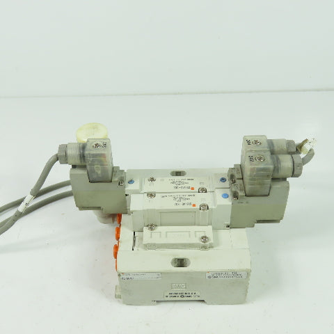 SMC SY5140-5DZ 2 Pneumatic Solenoid Valve Manifold 0.7MPa 24VDC SS5Y5-45-03D-N7