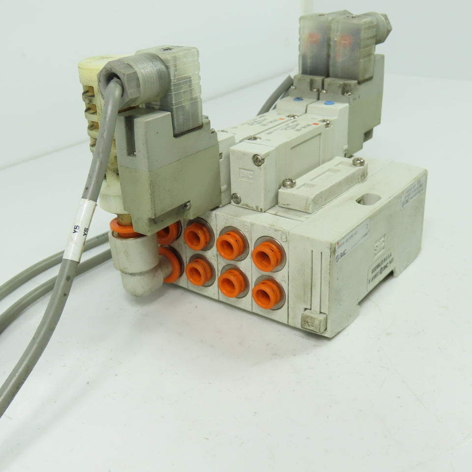 SMC SY5140-5DZ 2 Pneumatic Solenoid Valve Manifold 0.7MPa 24VDC SS5Y5-45-03D-N7