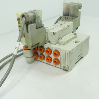 SMC SY5140-5DZ 2 Pneumatic Solenoid Valve Manifold 0.7MPa 24VDC SS5Y5-45-03D-N7