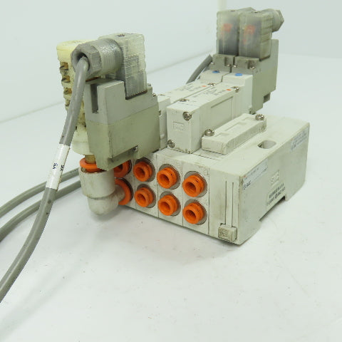 SMC SY5140-5DZ 2 Pneumatic Solenoid Valve Manifold 0.7MPa 24VDC SS5Y5-45-03D-N7
