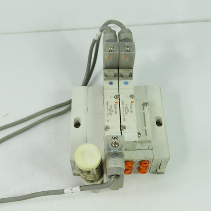 SMC SY5140-5DZ 2 Pneumatic Solenoid Valve Manifold 0.7MPa 24VDC SS5Y5-45-03D-N7