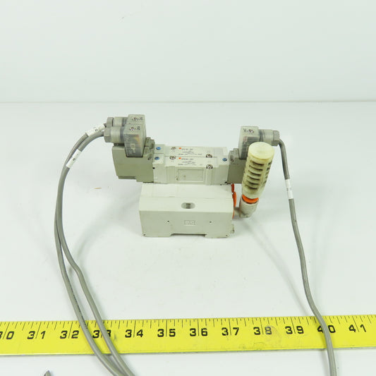 SMC SY5140-5DZ 2 Pneumatic Solenoid Valve Manifold 0.7MPa 24VDC SS5Y5-45-03D-N7