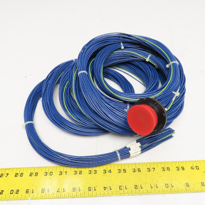 Sine 30 Position 40mm Circular Grounded Shell 16AWG Wire Cable Assembly 20'
