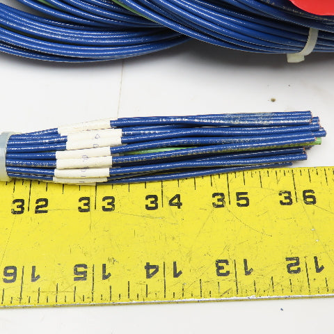 Sine 30 Position 40mm Circular Grounded Shell 16AWG Wire Cable Assembly 20'