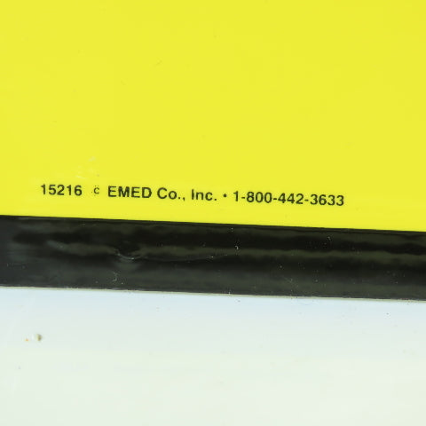 EMED 15216 10" x 7" H Weight Ton Capacity Safety Yellow Plastic Signs Lot Of 7