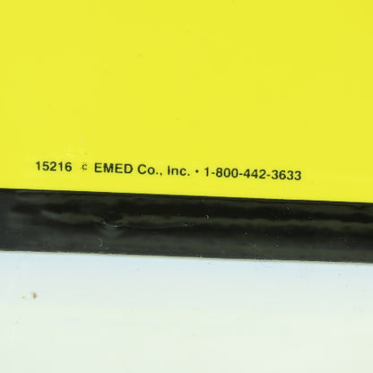 EMED 15216 10" x 7" H Weight Ton Capacity Safety Yellow Plastic Signs Lot Of 7
