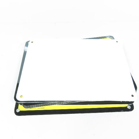 EMED 15216 10" x 7" H Weight Ton Capacity Safety Yellow Plastic Signs Lot Of 7