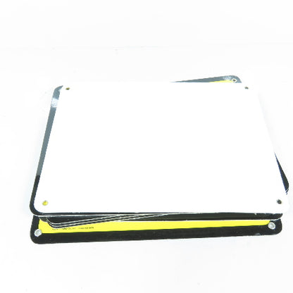 EMED 15216 10" x 7" H Weight Ton Capacity Safety Yellow Plastic Signs Lot Of 7