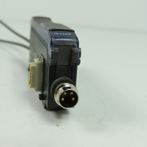 Keyence FS-V32CP Photoelectric Fiber Optic Amplifier 4-Pin 12-24VDC 100mA