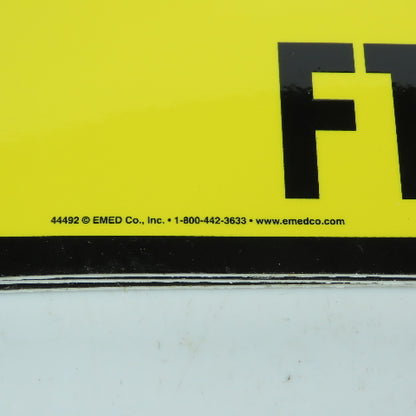 EMED 44492 10" x 7" H CAUTION Maximum Height FT. / IN. Plastic Signs Lot Of 6