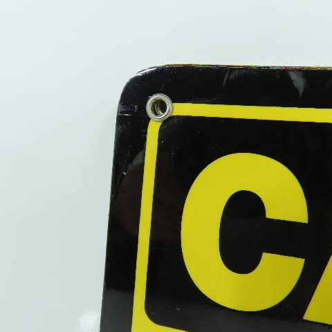 EMED 10"x7" H CAUTION Ear Protection Must Be Worn, Plastic Safety Signs Lot Of 8