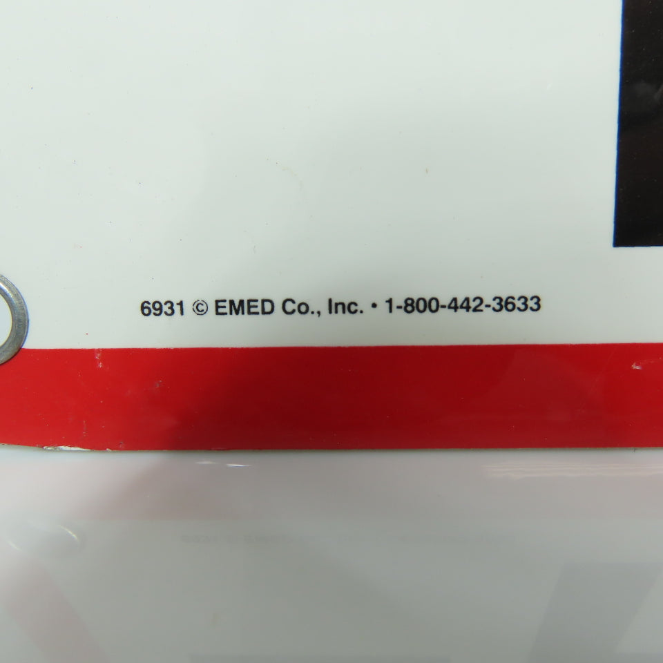 EMED 10" x 7" H DANGER HOT Aluminum Safety Signs Lot Of 5