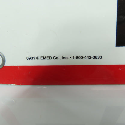 EMED 10" x 7" H DANGER HOT Aluminum Safety Signs Lot Of 5