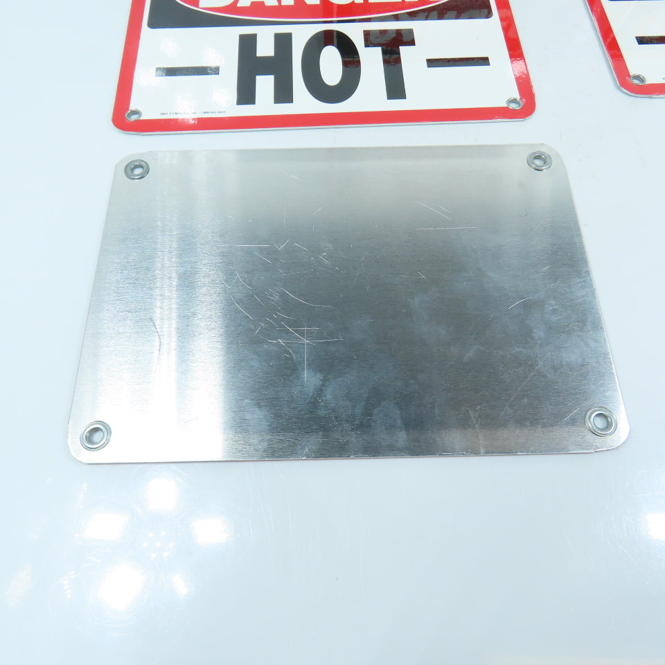EMED 10" x 7" H DANGER HOT Aluminum Safety Signs Lot Of 5