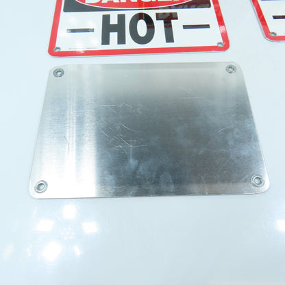 EMED 10" x 7" H DANGER HOT Aluminum Safety Signs Lot Of 5