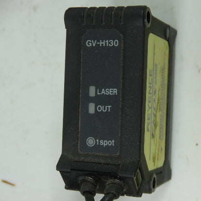 Keyence GV-H130 Laser Sensor Head W/ GV-22P Sensor