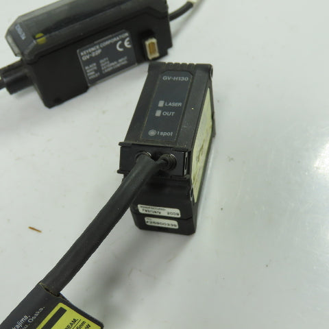 Keyence GV-H130 Laser Sensor Head W/ GV-22P Sensor
