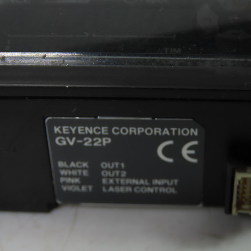 Keyence GV-H130 Laser Sensor Head W/ GV-22P Sensor