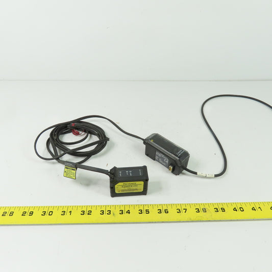 Keyence GV-H130 Laser Sensor Head W/ GV-22P Sensor