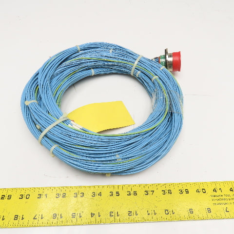 20 Position 40mm Circular Grounded Shell 16AWG Wire Cable Assembly 20'