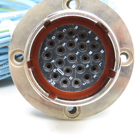 20 Position 40mm Circular Grounded Shell 16AWG Wire Cable Assembly 20'
