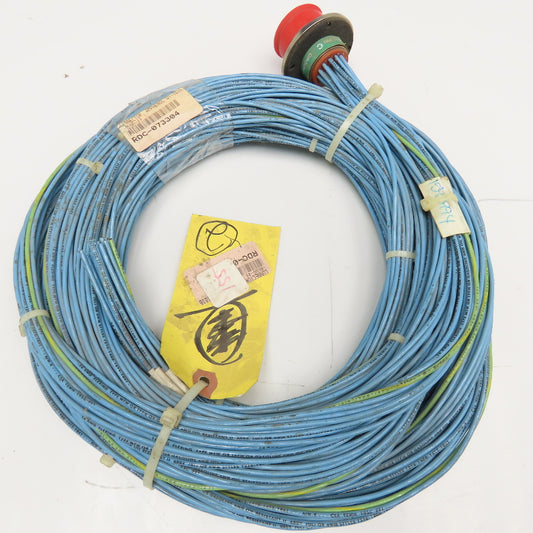 20 Position 40mm Circular Grounded Shell 16AWG Wire Cable Assembly 20'