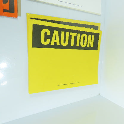 Clement 11x8-1/2" Peel & Stick DANGER, NOTICE, CAUTION, WARNING, Signs Lot Of 39