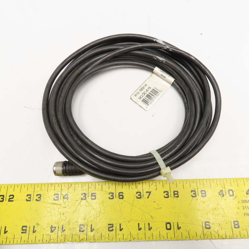 Banner 56914 MQ DC-615 Euro Fast 6 Position Female Sensor Cord Set 15'