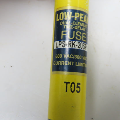 Buss LPS-RK-20P 15A Fuses Low-Peak Duel Element Time Delay Lot of 5