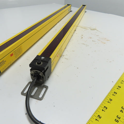 Omron MS4800B-20-0840-R Receiver W/MS4800B-20-0840-X Transmitter Light Curtain