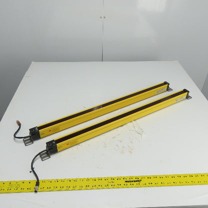 Omron MS4800B-20-0840-R Receiver W/MS4800B-20-0840-X Transmitter Light Curtain