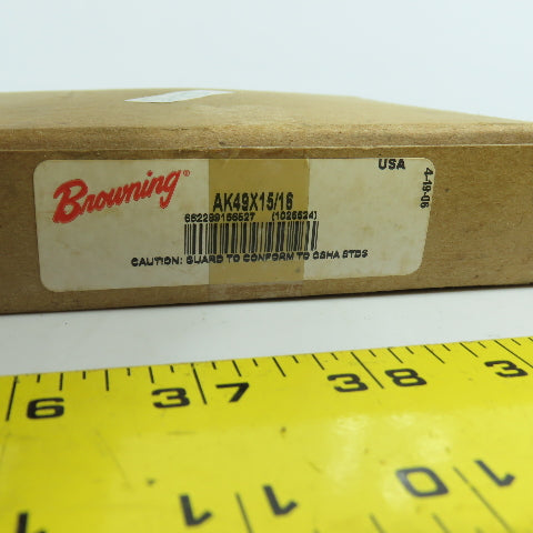 Browning AK49X15/16 Single Groove V-Belt Pulley 3L, A, 4-3/4" OD 15/16" Bore
