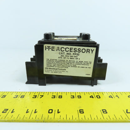 Siemens FP32 I-T-E Accessory Fuse Block 30A Single Phase 240VAC