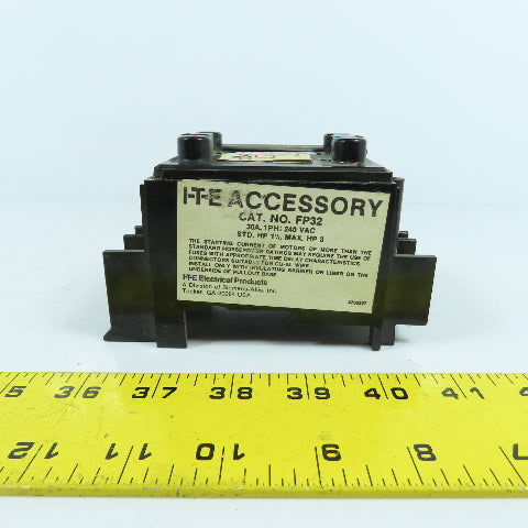 Siemens FP32 I-T-E Accessory Fuse Block 30A Single Phase 240VAC